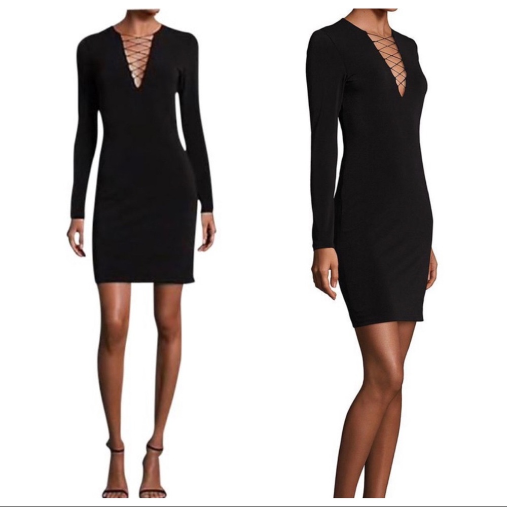 Alice + Olivia Black Mini Dress